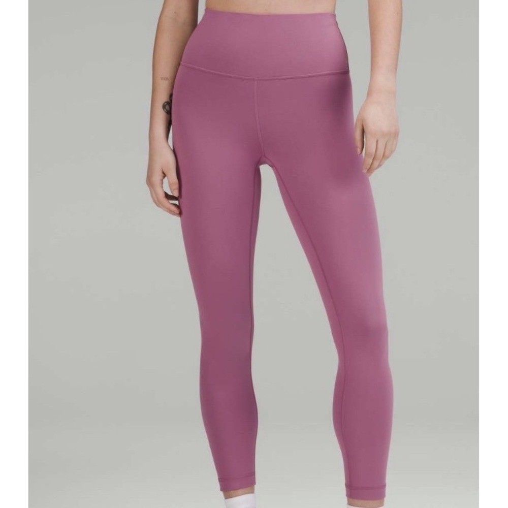 Lululemon Leggings Wunder Under 25" 6 Purple Yoga Gym Athleisure Activewear